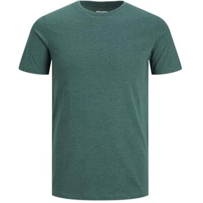 JACK & JONES JACK&JONES PLUS Herr Jjeorganic Mel Tee Ss O-Neck Noos Pls T-shirt, Storm/detalj: melerad, 4XL JACK & JONES JACK&JONES PLUS Herr Jjeorganic Mel Tee Ss O-Neck Noos Pls T-shirt, Storm/detalj: melerad, 4XL