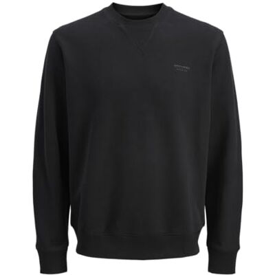 JACK & JONES Jprccmateo Sweat Crew Neck, Svart skönhet, XS JACK & JONES Jprccmateo Sweat Crew Neck, Svart skönhet, XS
