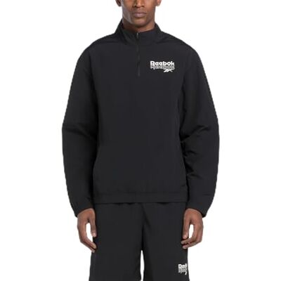 Reebok RI varumärke stolt 1/4 dragkedja svart, Svart, M Reebok RI varumärke stolt 1/4 dragkedja svart, Svart, M