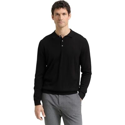 TOM TAILOR herrtröja, 29999 Svart, XL TOM TAILOR herrtröja, 29999 Svart, XL