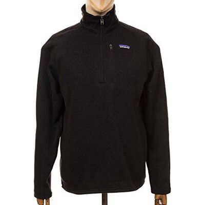 Patagonia Herr M's Better tröja 1/4 dragkedja sweatshirt, svart, L Patagonia Herr M's Better tröja 1/4 dragkedja sweatshirt, svart, L