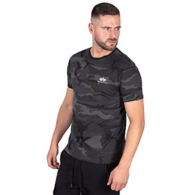 Alpha Industries Backprint T Camo T-shirt för män Black Camo Alpha Industries Backprint T Camo T-shirt för män Black Camo