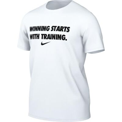 NIKE Df Winning T-tröja för män, White/Black, M NIKE Df Winning T-tröja för män, White/Black, M