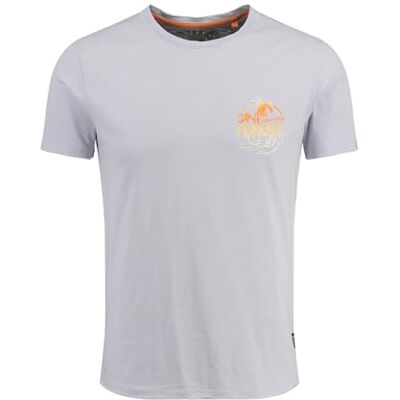 KEY LARGO KEYLARGO Män T-shirts MT Sound Round, Ice Blue (1221), M KEY LARGO KEYLARGO Män T-shirts MT Sound Round, Ice Blue (1221), M