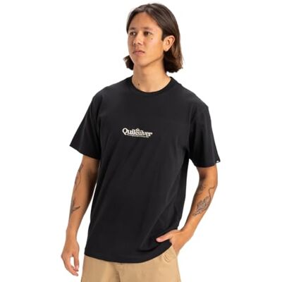 Quiksilver FINELINE SS kortärmad t-shirt för herr svart XS, svart, XS Quiksilver FINELINE SS kortärmad t-shirt för herr svart XS, svart, XS