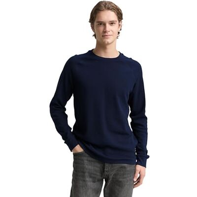 TOM TAILOR Denim herr långärmad t-shirt, 10668 – himmelskaptensblå, M TOM TAILOR Denim herr långärmad t-shirt, 10668 – himmelskaptensblå, M