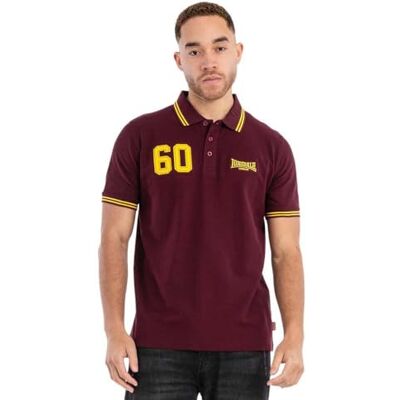 Lonsdale Hellister kortärmad polo 3XL, Färg: röd, 3XL, 117545 Lonsdale Hellister kortärmad polo 3XL, Färg: röd, 3XL, 117545