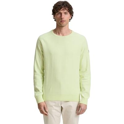 TOM TAILOR herrtröja, 37714 – Lime Green Tonal finstrip, XXL TOM TAILOR herrtröja, 37714 – Lime Green Tonal finstrip, XXL