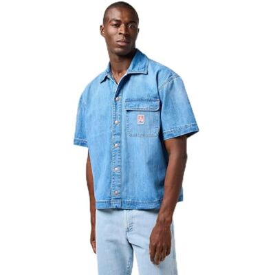 Wrangler SS CJ Overshirt, Mellantvätt, L Wrangler SS CJ Overshirt, Mellantvätt, L
