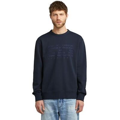 G-STAR RAW 8719965012981 Text Graphic Rsw, Blå (Salute D27094-e209-c742), M G-STAR RAW 8719965012981 Text Graphic Rsw, Blå (Salute D27094-e209-c742), M