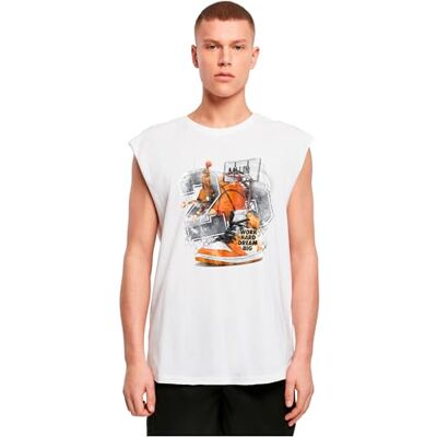 Tee vintage ballin ärmlöst te, Vit, XXL Tee vintage ballin ärmlöst te, Vit, XXL