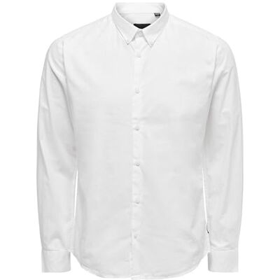 Only & Sons ONSPOPLIN BTN DOWN Shirt LS EXP RE-skjorta, vit, XXL, Vit, XXL Only & Sons ONSPOPLIN BTN DOWN Shirt LS EXP RE-skjorta, vit, XXL, Vit, XXL
