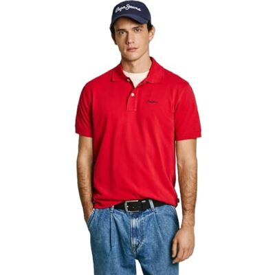 Pepe Jeans herr ESSENTIAL POLO CONTRAST LOGO Polo, röd (RUGBY RÖD), S, Röd (rugby röd), S Pepe Jeans herr ESSENTIAL POLO CONTRAST LOGO Polo, röd (RUGBY RÖD), S, Röd (rugby röd), S