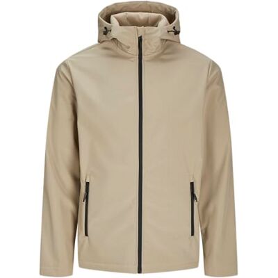JJ REBEL Jrebliam Softshelljacka för män, Porslin, L JJ REBEL Jrebliam Softshelljacka för män, Porslin, L
