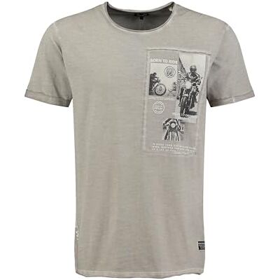 KEY LARGO KEYLARGO T-shirt för män MT KLWHEELS rund, Silver (1107), S KEY LARGO KEYLARGO T-shirt för män MT KLWHEELS rund, Silver (1107), S