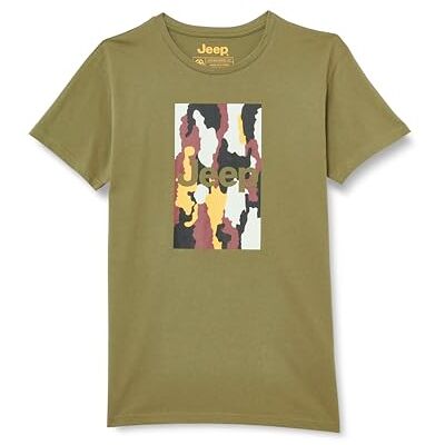 Jeep O102905-E100 J T-shirt herr tryck stor bakgrund bark kamouflage J23W Herr olivgrön XXL, Olive Green, XXL Jeep O102905-E100 J T-shirt herr tryck stor bakgrund bark kamouflage J23W Herr olivgrön XXL, Olive Green, XXL