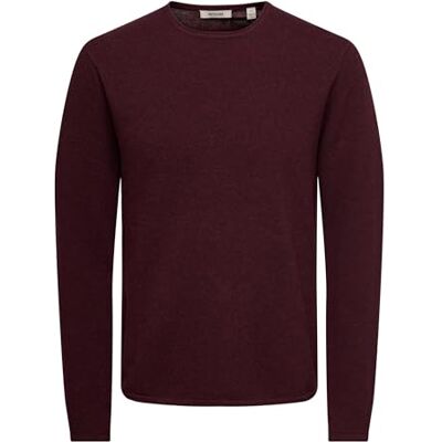 Only & Sons Onsfelix Reg 12 Crew Knit Noos, Port Royale, XS Only & Sons Onsfelix Reg 12 Crew Knit Noos, Port Royale, XS