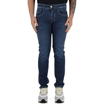 Replay Slim fit Jeans Anbass X-Lite Plus, 009 medium blå, 31W / 32L Replay Slim fit Jeans Anbass X-Lite Plus, 009 medium blå, 31W / 32L