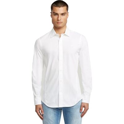 G-STAR RAW uniform smal skjorta, Vit (vit D25176-d321-110), XL G-STAR RAW uniform smal skjorta, Vit (vit D25176-d321-110), XL