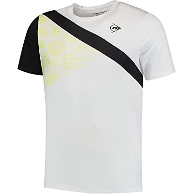 Dunlop Mäns Game Tee 3 Tennis Shirt, Vit, S, Vit, S Dunlop Mäns Game Tee 3 Tennis Shirt, Vit, S, Vit, S