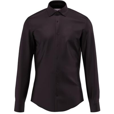 Seidensticker Silkesdekal herr business skjorta – slim fit – lätt att stryka – Kent krage – långärmad – 100% bomull, svart, 37 Seidensticker Silkesdekal herr business skjorta – slim fit – lätt att stryka – Kent krage – långärmad – 100% bomull, svart, 37