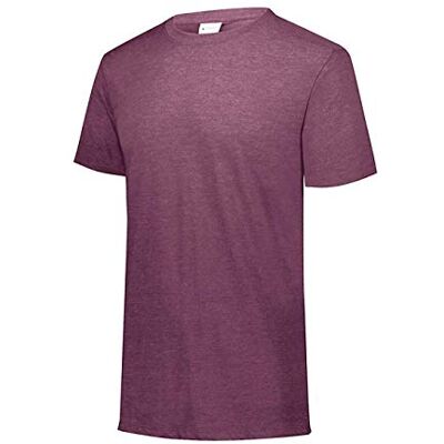 Augusta Sportswear herr tre-blend t-shirt korta ärmar kort ärm Maroon Heather L Augusta Sportswear herr tre-blend t-shirt korta ärmar kort ärm Maroon Heather L