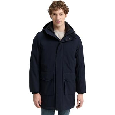TOM TAILOR Denim män 1048487 Parka, 10668-Sky Captain Blue, M, 10668 – himmelskaptensblå, M TOM TAILOR Denim män 1048487 Parka, 10668-Sky Captain Blue, M, 10668 – himmelskaptensblå, M
