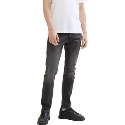 TOM TAILOR Denim män Piers Slim Jeans, 10219 – Used Mid Stone Grey Denim, 28W / 32L TOM TAILOR Denim män Piers Slim Jeans, 10219 – Used Mid Stone Grey Denim, 28W / 32L