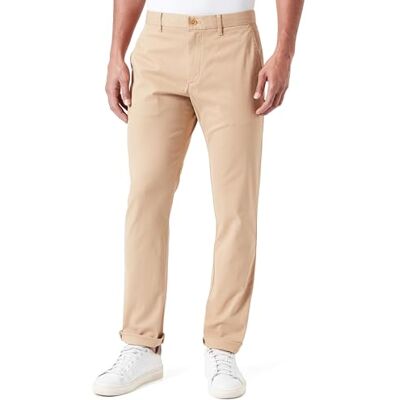 Tommy Hilfiger herr Chino Bleecker 1985 Pima bomullsvävda byxor, gul, 31W/32L, Klassisk kaki, 31W x 32L Tommy Hilfiger herr Chino Bleecker 1985 Pima bomullsvävda byxor, gul, 31W/32L, Klassisk kaki, 31W x 32L