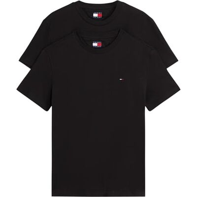 Tommy Jeans herr TJM XSLIM 2-PACK Jersey TEE EXT DM0DM20687, Multi, L, Multi (svart/svart), L Tommy Jeans herr TJM XSLIM 2-PACK Jersey TEE EXT DM0DM20687, Multi, L, Multi (svart/svart), L