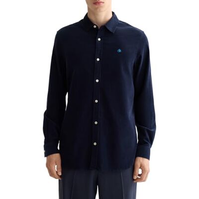 Scotch & Soda Lätt flanellrutig skjorta för män, Sky Captain Check 401, S Scotch & Soda Lätt flanellrutig skjorta för män, Sky Captain Check 401, S