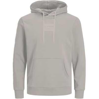 JACK & JONES Huvtröja med tryck för män, Månstrål/tryck: scan, XS JACK & JONES Huvtröja med tryck för män, Månstrål/tryck: scan, XS