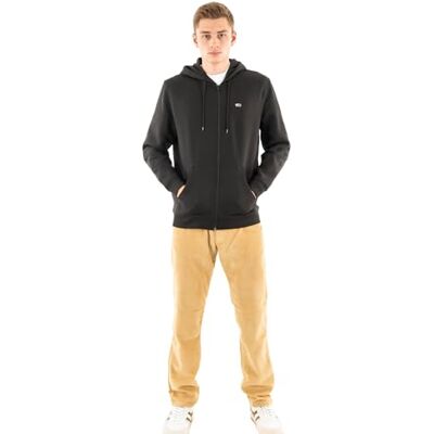 Tommy Jeans herr TJM REG S FLAG ZIP THRU DM0DM20743BDS006 dragkedja genom huvtröja, svart (svart), XXL, svart (svart), XXL Tommy Jeans herr TJM REG S FLAG ZIP THRU DM0DM20743BDS006 dragkedja genom huvtröja, svart (svart), XXL, svart (svart), XXL