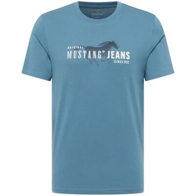 MUSTANG Herr stil Austin t-shirt, Bluestone 5180, S MUSTANG Herr stil Austin t-shirt, Bluestone 5180, S
