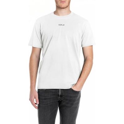 Replay herr tshirt, 011 Naturligt vitt, L Replay herr tshirt, 011 Naturligt vitt, L