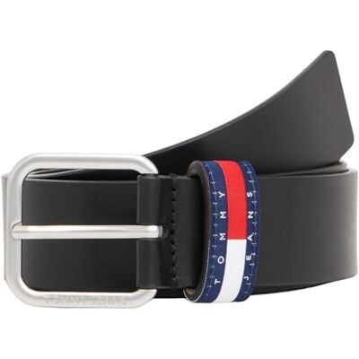 Tommy Jeans herr TJM Ryan 3.5 AM0AM13688 fast bälte, svart (svart), 110, svart (svart), 110 Tommy Jeans herr TJM Ryan 3.5 AM0AM13688 fast bälte, svart (svart), 110, svart (svart), 110