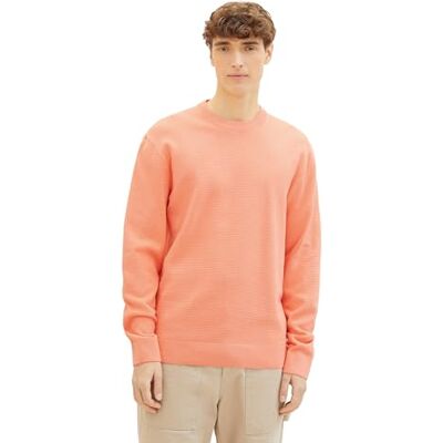 TOM TAILOR Denim herrtröja, 21237 Klar korall, S TOM TAILOR Denim herrtröja, 21237 Klar korall, S