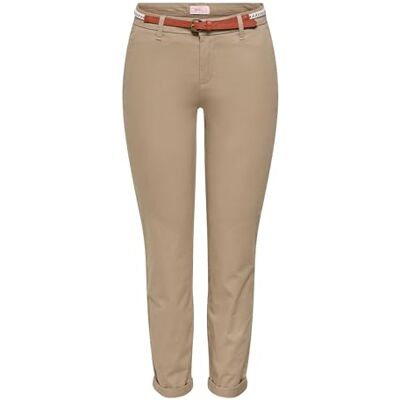 ONLY Onlbiana Mw bomullsbälte Chino PNT Noos, Sepia nyans, 36W / 32L ONLY Onlbiana Mw bomullsbälte Chino PNT Noos, Sepia nyans, 36W / 32L