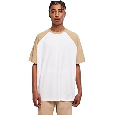 Urban Classics Herr ekologisk överdimensionerad raglan T-shirt T-shirt, vit/unionbeige, M Urban Classics Herr ekologisk överdimensionerad raglan T-shirt T-shirt, vit/unionbeige, M