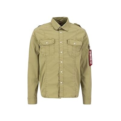 Alpha Industries Basic Shirt Slim Shirt för män Sage-Green Alpha Industries Basic Shirt Slim Shirt för män Sage-Green