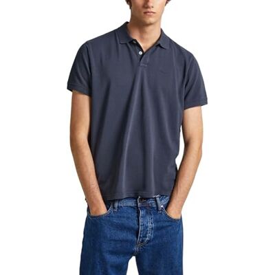 Pepe Jeans herr New Oliver Gd Polo, Blå (Dulwich blå), S Pepe Jeans herr New Oliver Gd Polo, Blå (Dulwich blå), S