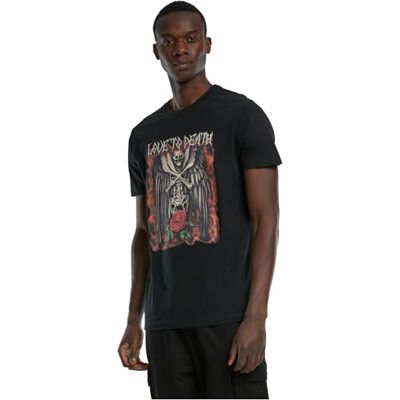 Tee herr t-shirt Love to Death, tryck t-shirt för män, grafisk t-shirt, streetwear, svart, M Tee herr t-shirt Love to Death, tryck t-shirt för män, grafisk t-shirt, streetwear, svart, M