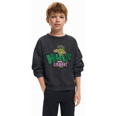 Desigual Pojkar pojkar stickad tröja långärmad tröja, svart, 10 år Desigual Pojkar pojkar stickad tröja långärmad tröja, svart, 10 år