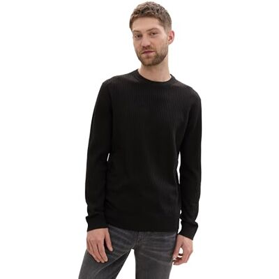 TOM TAILOR herrtröja, 29999 Svart, 3XL TOM TAILOR herrtröja, 29999 Svart, 3XL