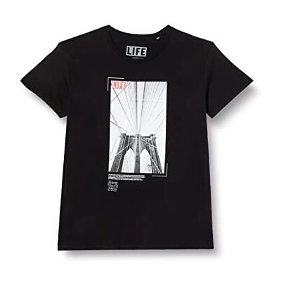 Life Magazine T-shirt herr, Vitt och blått, 3XL Life Magazine T-shirt herr, Vitt och blått, 3XL
