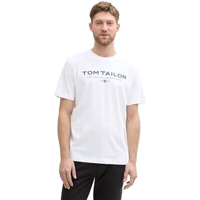 TOM TAILOR herr 1045773 t-shirt, 2000-vit, M, 20 000 Vit, M TOM TAILOR herr 1045773 t-shirt, 2000-vit, M, 20 000 Vit, M