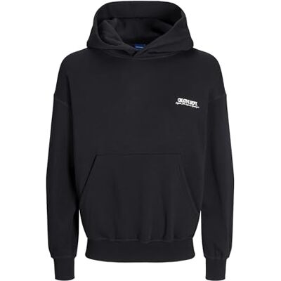 JACK & JONES JACK&JONES JORROXBURY Back Sweat Hood, svart, L JACK & JONES JACK&JONES JORROXBURY Back Sweat Hood, svart, L