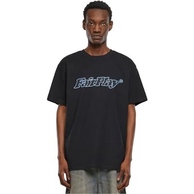 Tee Upscale Herrkläder Herr-T-shirt Playfair Tung Oversize T-shirt, Tryck T-shirt för Män, Överdimensionerad Passform, Streetwear, Svart, L Tee Upscale Herrkläder Herr-T-shirt Playfair Tung Oversize T-shirt, Tryck T-shirt för Män, Överdimensionerad Passform, Streetwear, Svart, L