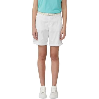 s.Oliver Shorts med flätat bälte och garmentfärg, Ullvit, 34 s.Oliver Shorts med flätat bälte och garmentfärg, Ullvit, 34