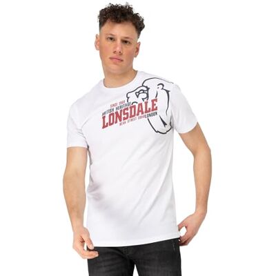 Lonsdale Walkley T-tröja, vit, 5XL herr, Vit, 5XL Lonsdale Walkley T-tröja, vit, 5XL herr, Vit, 5XL